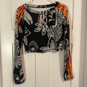 Adidas Farm Rio Crop Long Sleeve Shirt Woman’s Medium